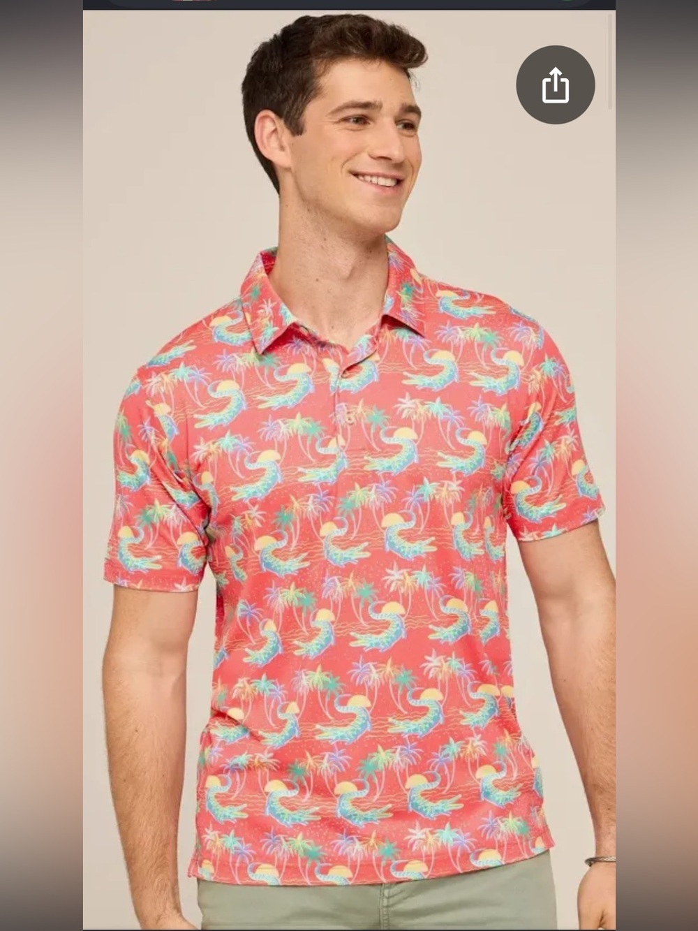 Men Chubbies “The Weekend Has Arrived” Polo Medium Quick Dry Beach Shirt